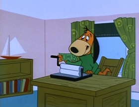 Screenshots from the 1961 Hanna-Barbera cartoon Dough-Nutty