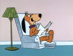 Screenshots from the 1961 Hanna-Barbera cartoon Dough-Nutty