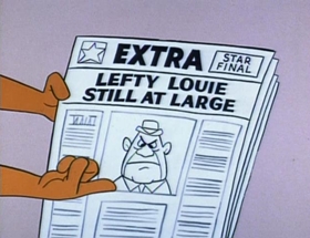 Screenshots from the 1961 Hanna-Barbera cartoon Dough-Nutty