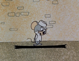 Screenshots from the 1961 Hanna-Barbera cartoon Person to Prison