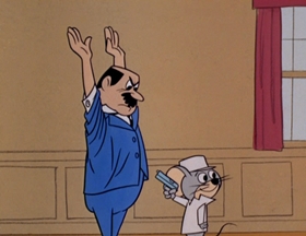 Screenshots from the 1961 Hanna-Barbera cartoon Person to Prison
