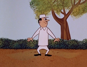 Screenshots from the 1961 Hanna-Barbera cartoon Person to Prison