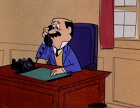 Screenshots from the 1961 Hanna-Barbera cartoon Person to Prison