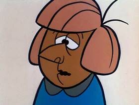 Screenshots from the 1961 Jay Ward Productions cartoon Snow White Meets Rapunzel