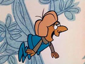 Screenshots from the 1961 Jay Ward Productions cartoon Snow White Meets Rapunzel