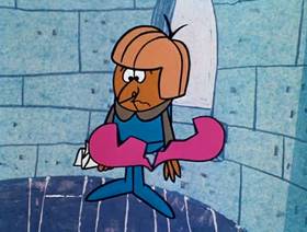 Screenshots from the 1961 Jay Ward Productions cartoon Snow White Meets Rapunzel