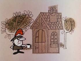 Screenshots from the 1961 Jay Ward Productions cartoon The Little Princess