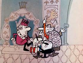 Screenshots from the 1961 Jay Ward Productions cartoon The Little Princess