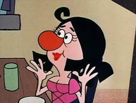 Screenshots from the 1961 Jay Ward Productions cartoon Slow White and Nose Red