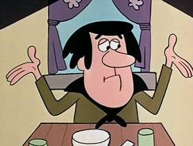 Screenshots from the 1961 Jay Ward Productions cartoon Slow White and Nose Red