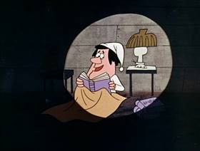 Screenshots from the 1961 Jay Ward Productions cartoon Slow White and Nose Red