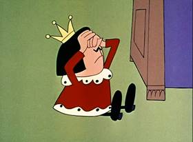 Screenshots from the 1961 Jay Ward Productions cartoon Prince Hyacinth and the Dear Little Princess