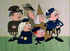 Screenshots from the 1961 Jay Ward Productions cartoon Prince Hyacinth and the Dear Little Princess