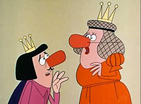 Screenshots from the 1961 Jay Ward Productions cartoon Prince Hyacinth and the Dear Little Princess