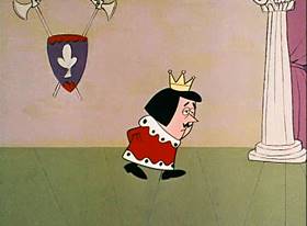Screenshots from the 1961 Jay Ward Productions cartoon Prince Hyacinth and the Dear Little Princess