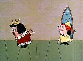 Screenshots from the 1961 Jay Ward Productions cartoon Prince Hyacinth and the Dear Little Princess