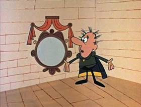 Screenshots from the 1962 Jay Ward Productions cartoon Red White