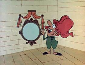 Screenshots from the 1962 Jay Ward Productions cartoon Red White