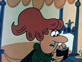 Screenshots from the 1962 Jay Ward Productions cartoon Red White