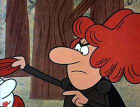 Screenshots from the 1962 Jay Ward Productions cartoon Red White