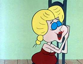 Screenshots from the 1962 Jay Ward Productions cartoon Cutie and the Beast