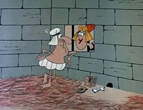 Screenshots from the 1962 Jay Ward Productions cartoon The Flying Carpet