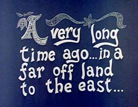 Screenshots from the 1962 Jay Ward Productions cartoon The Flying Carpet