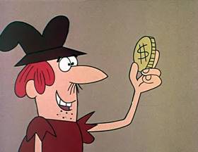 Screenshots from the 1962 Jay Ward Productions cartoon The Count and the Bird