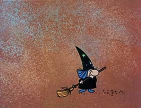 Screenshots from the 1962 Jay Ward Productions cartoon The Count and the Bird