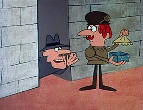 Screenshots from the 1962 Jay Ward Productions cartoon The Count and the Bird