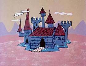 Screenshots from the 1962 Jay Ward Productions cartoon The Tale of a King