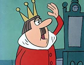 Screenshots from the 1962 Jay Ward Productions cartoon The Tale of a King