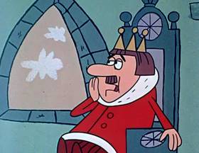 Screenshots from the 1962 Jay Ward Productions cartoon The Tale of a King