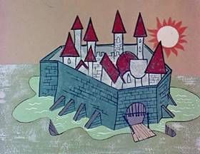 Screenshots from the 1962 Jay Ward Productions cartoon Sweeping Beauty