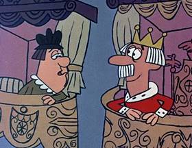 Screenshots from the 1962 Jay Ward Productions cartoon Sweeping Beauty