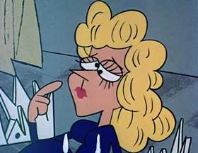 Screenshots from the 1962 Jay Ward Productions cartoon Sweeping Beauty