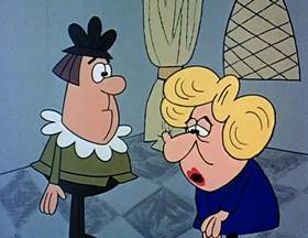 Screenshots from the 1962 Jay Ward Productions cartoon Sweeping Beauty