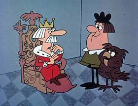 Screenshots from the 1962 Jay Ward Productions cartoon Sweeping Beauty