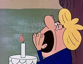 Screenshots from the 1962 Jay Ward Productions cartoon Sweeping Beauty