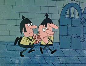 Screenshots from the 1962 Jay Ward Productions cartoon The Wishing Hat