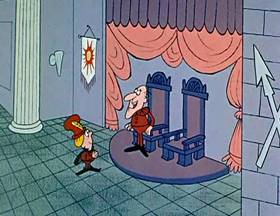 Screenshots from the 1962 Jay Ward Productions cartoon The Wishing Hat