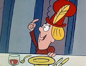 Screenshots from the 1962 Jay Ward Productions cartoon The Wishing Hat