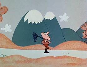 Screenshots from the 1962 Jay Ward Productions cartoon The Wishing Hat