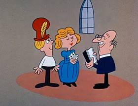 Screenshots from the 1962 Jay Ward Productions cartoon The Wishing Hat