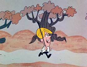 Screenshots from the 1962 Jay Ward Productions cartoon The Wishing Hat