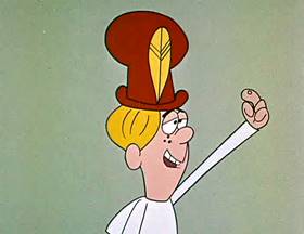 Screenshots from the 1962 Jay Ward Productions cartoon The Wishing Hat