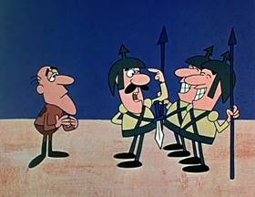 Screenshots from the 1962 Jay Ward Productions cartoon The Wishing Hat