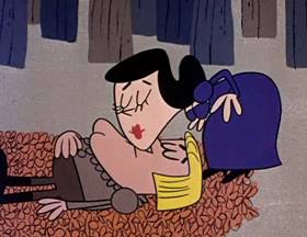 Screenshots from the 1962 Jay Ward Productions cartoon Son of Snow White