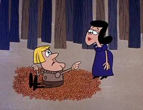 Screenshots from the 1962 Jay Ward Productions cartoon Son of Snow White