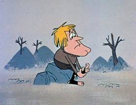 Screenshots from the 1962 Jay Ward Productions cartoon Son of Snow White